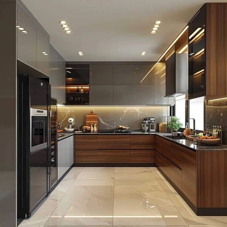 U Shaped Kitchen Designs